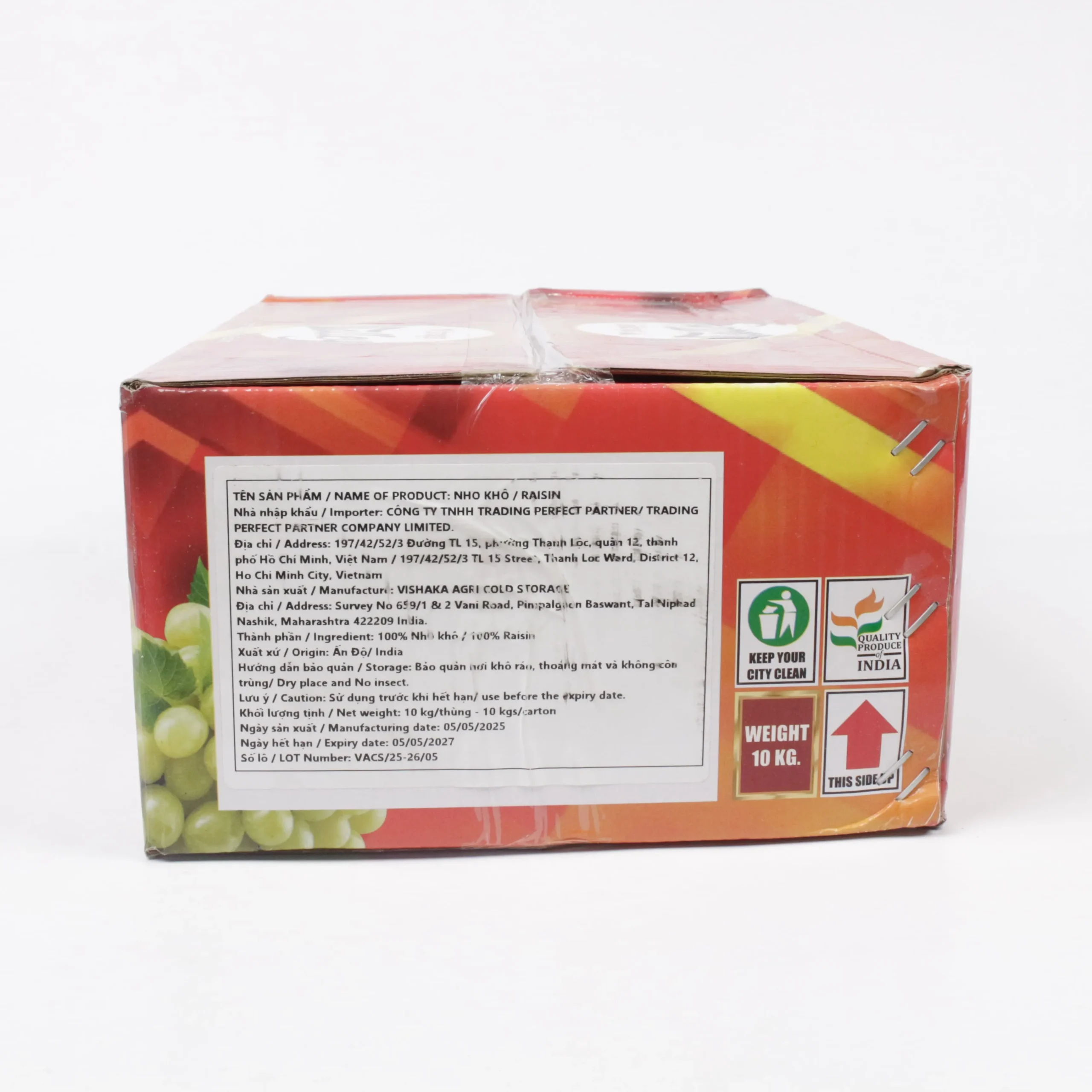 Selected Indian Golden Raisins Jumbo Size – Wholesale 10kg Box - Image 8