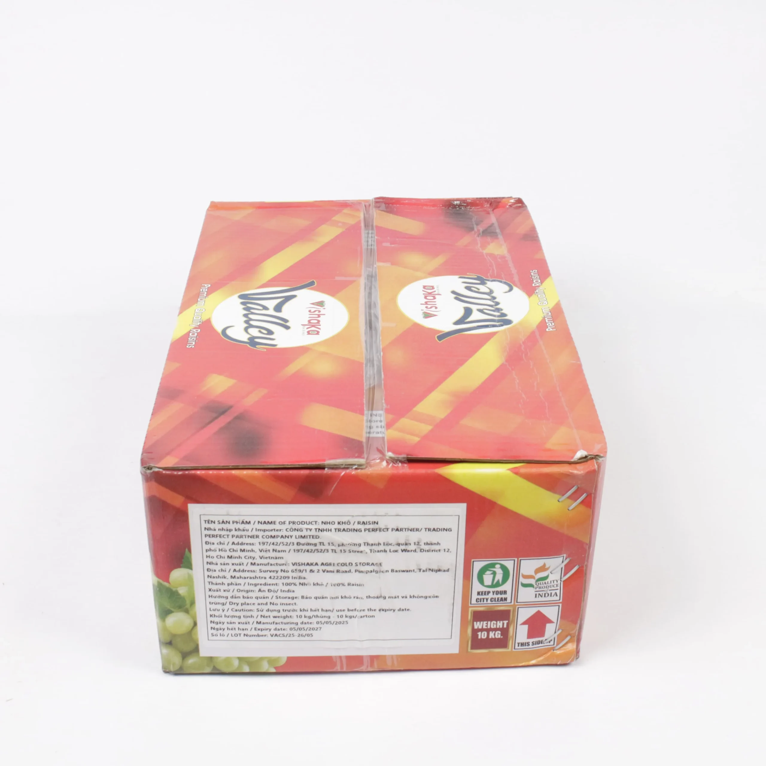 Selected Indian Golden Raisins Jumbo Size – Wholesale 10kg Box - Image 7